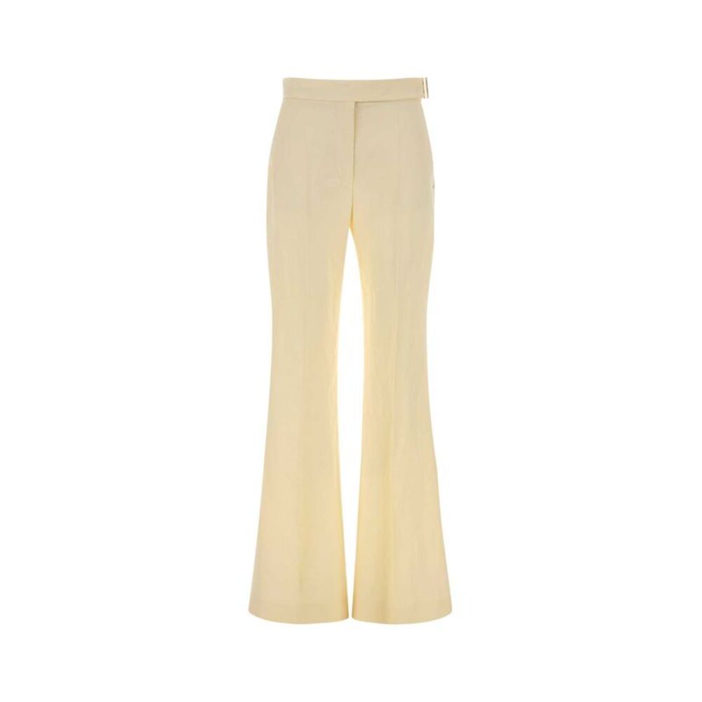 Sportmax Women Pastel Yellow Viscose Blend Piacere Pant